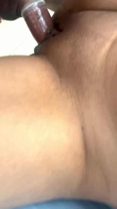 Close up shot! How does white cock look going inside my tight Indian pussy? 