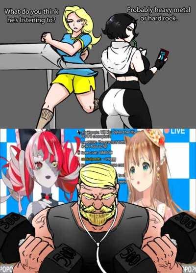 I wonder what he's listening to...