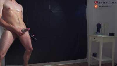 Cum explosion after a few hours of edging