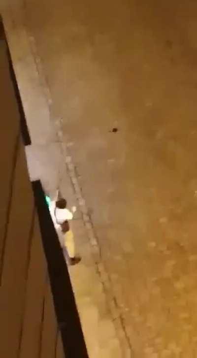 Short clip of one of the shooters in Vienna, Austria, just happened, will update with info as soon as there is some, but it's probably a terrorist attack.