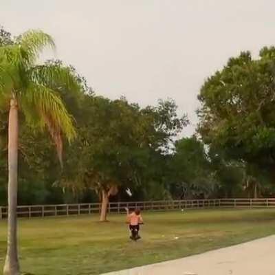 HMB while I catch a flying soda on a motorcycle
