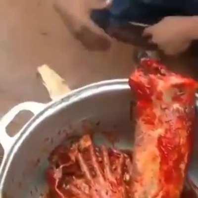 Guy cooks human parts (again posted)