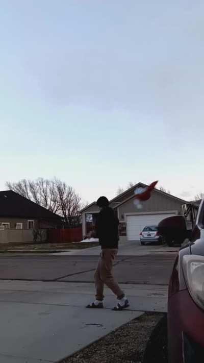 WCGW deliberately over inflating a basketball and trying to play with it 