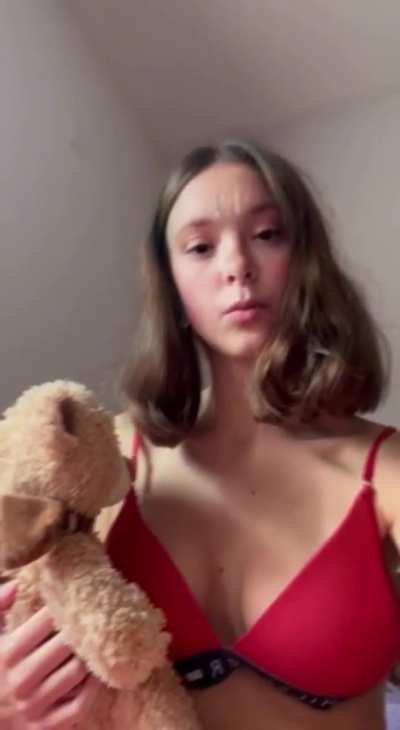 here is me and my teddy i never been with a boy but now I am in college, just need a daddy