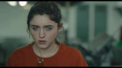 Natalia Dyer finding creative ways to get off