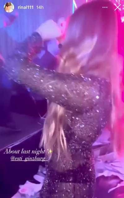 Esti Ginzburg with some strong MILF vibes in a see-through dress and cheeky panties. 🥵