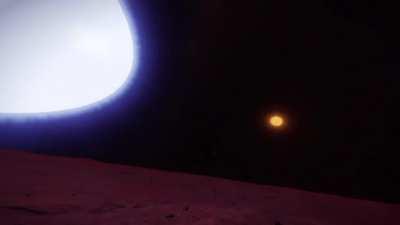 As the White Dwarf slowly climbed over the horizon I quickly set up my 