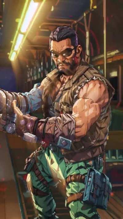 Barret on train animation