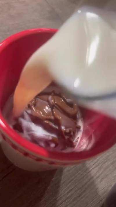 Today I tried my first hot cocoa bomb! Check it out!