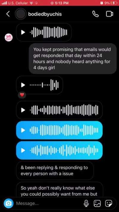 My response will be in the comments. I’m just really sad and in disbelief that my “hero” is accusing me of fraud and praying on her downfall for giving my honest opinion.