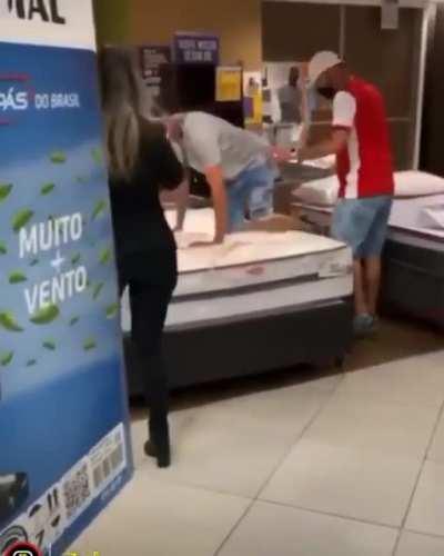 Lacazette and Odegaard buying a new bed (2021 colorized)