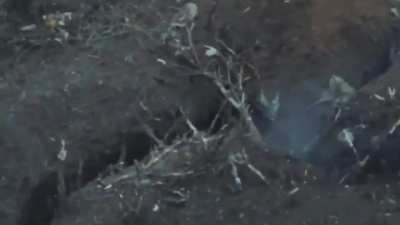 Russian Soldiers from the North-V Brigade in very close combat with a Ukrainian soldier