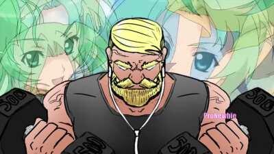 What do you think he's listening to?