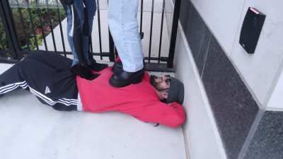 PUBLIC TRAMPLING BY 2 RANDOM GIRLS IN HEELS!