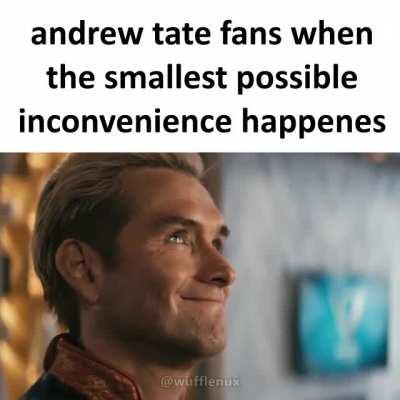 homelander is the average tate fan