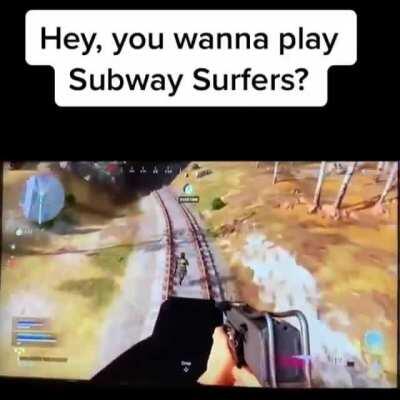 *Contexto* Subway Surfers es un juego movil donde corres en unas vías del tren escapando de un policia