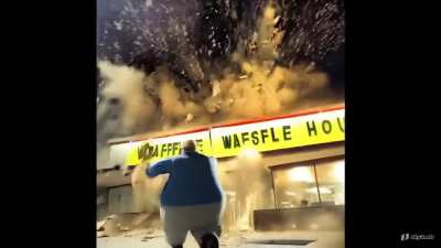 Case takes a step and blows up waffle house