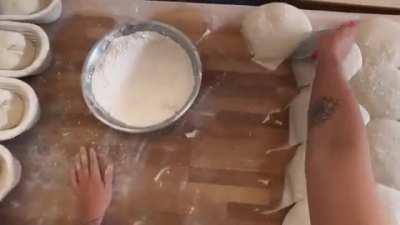 Here’s another video of me shaping sourdough. I added some music this time because baking is rock ’n roll.