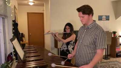 Don’t know why we never thought to post here, but last year during quarantine my boyfriend and I wanted a reason to play our instruments again since we are music majors. So enjoy this arrangement of the SDV overture!