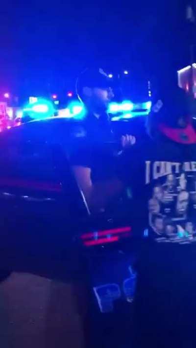 Racists in Atlanta let white police officer know he is unwanted in their neighborhood