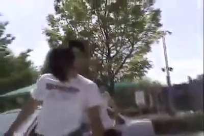 Girl beat up a guy who was bullying her friend