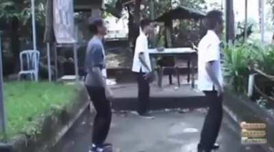 rushes to, thats all.