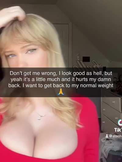 Enjoy the extra thickness/massive melons while you can