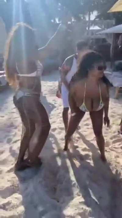 I would’ve grabbed her. And standing doggy right then and there