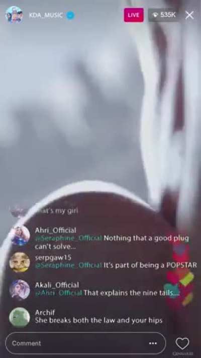 KDA live stream (Gennariel)