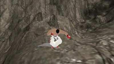 When you finally get revenge on your dad and throw him into lava