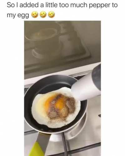Too much pepper