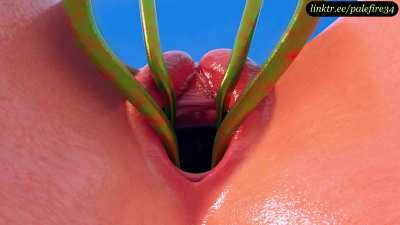 Ahri's rest interrupted by tentacles [League of Legends] (Palefire34)