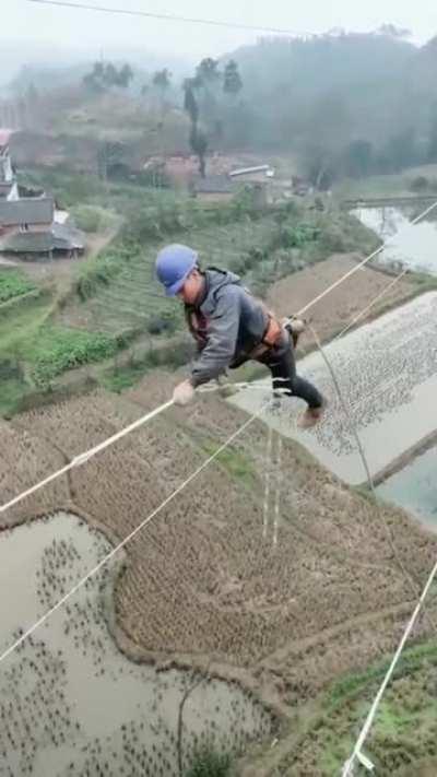 High in the sky in China
