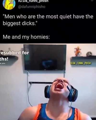 This is all my smoll pp homies.