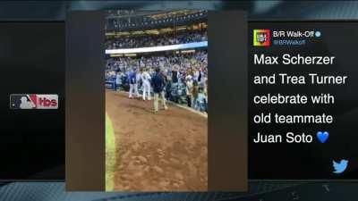 Max Scherzer, struggling to function after the huge win: 