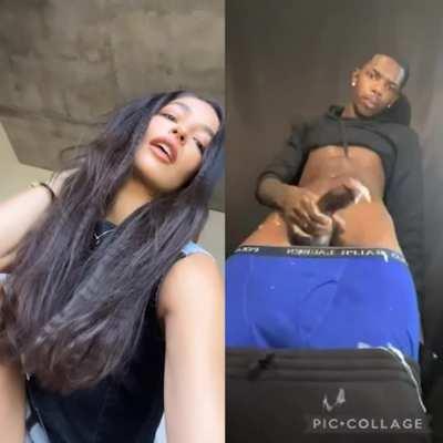 BBC Babe BabeCock Cum Cumshot Emily Willis Split Screen Porn White Girl Porn GIF by eneskamiloglu