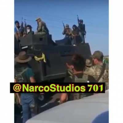 Cartel in Michoacan roaming free in a up armored Vehicle and bullet proof pick up truck