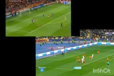 [Comparasion] Cristiano's goal against Galatasaray in 2013 vs. Vinicius Jr goal against Shaktar in 2021