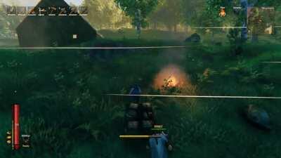 Valheim heavy cart trick to help you guys.