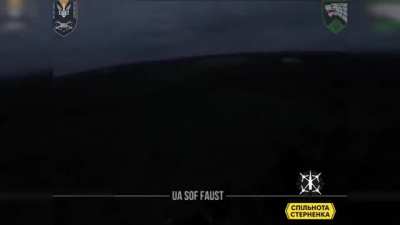 The FPV drones of the operators of the Faust MTR unit hit 5 soldiers of the Russian Armed Forces, communications equipment, a 2S9 Nona-S self-propelled gun, and a D-20 howitzer. Kursk region, February-March 2025.