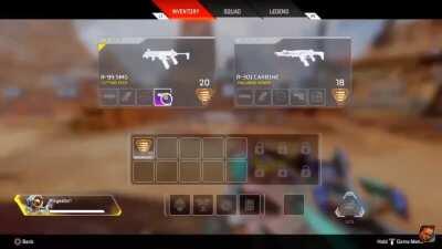 On things apex should tell you but it doesn’t: Even if you like the R-99 over the R-301, you should always put the stock on the heavier gun (this case, R-301).