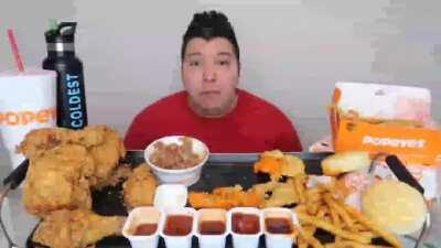 Overweight Mukbanger *SHITS* himself on camera.