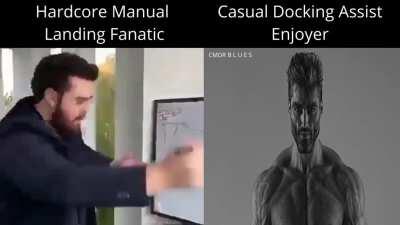Manual Landing vs Docking assist