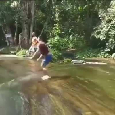 HMB oh wait, hold our beers while we foot surf