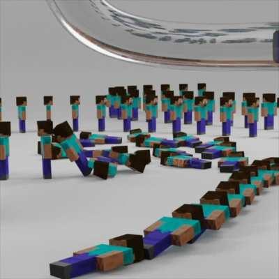 So I've been making cursed Steve animations...