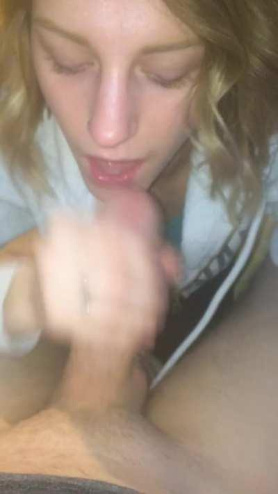 First time I took his load in my mouth