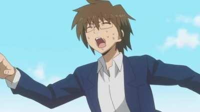 Just like the Mounties, she always get her man. (Daily life of high school boys)