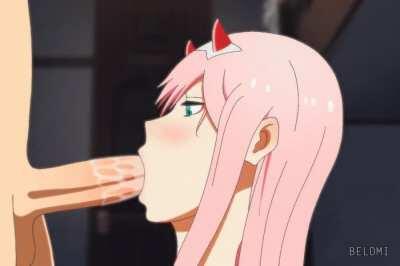 Zero two blowjob