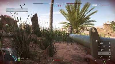 Managed to get two kills in a row with the Bazooka‘s backblast.