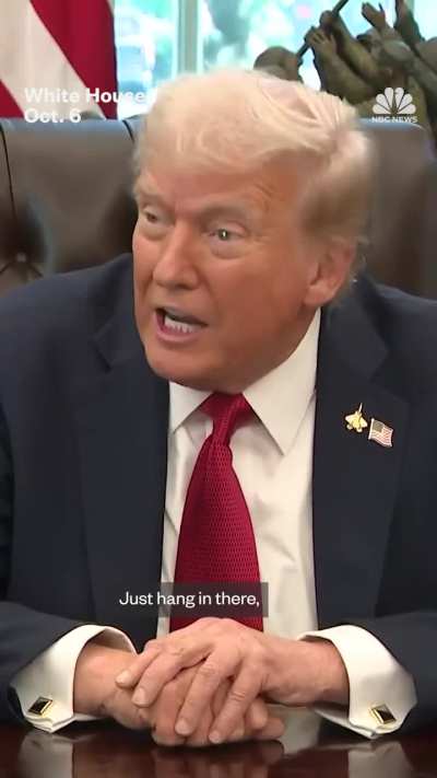 President Trump shares a message to Americans who might be encountering pain and despair amid government shutdown: 